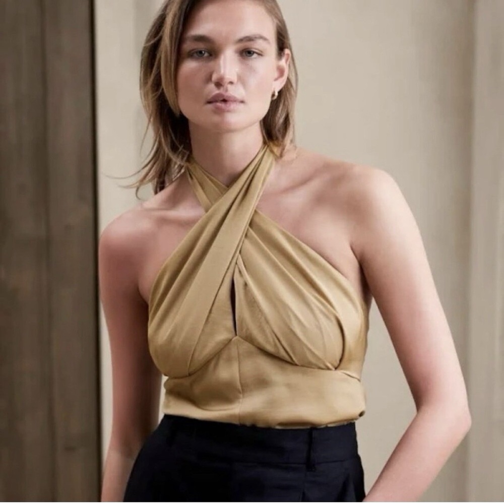 Khaki Halter Top